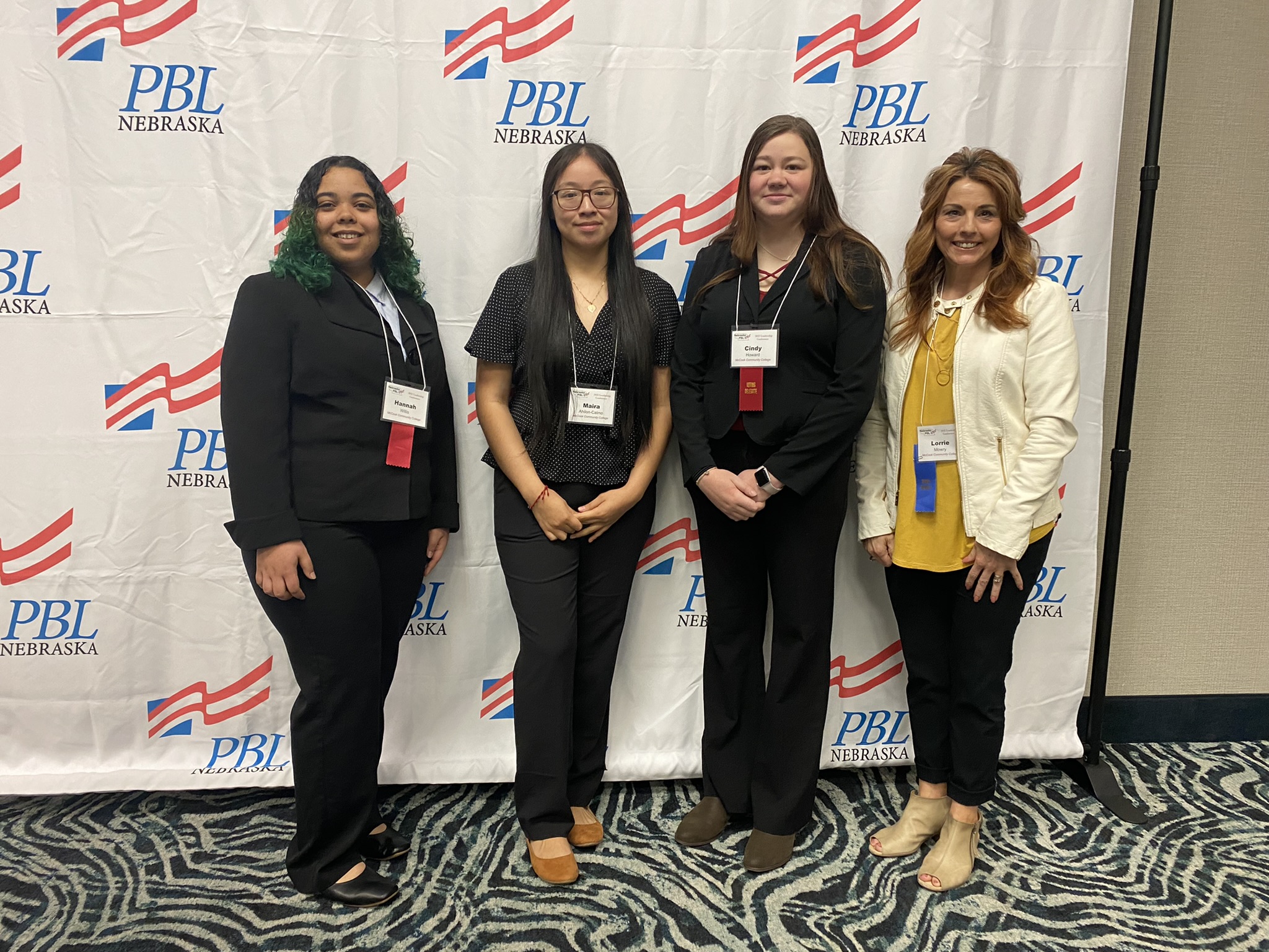 Four McCook Community College students in Professional Business Leaders (PBL) recently received awards at the Nebraska Leadership Conference in Kearney.