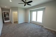 Photo of the master bedroom in the project house at 2121 Iron Eagle Court in North Platte.