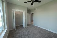 Photo of one of the guest bedrooms in the project house at 2121 Iron Eagle Court in North Platte.