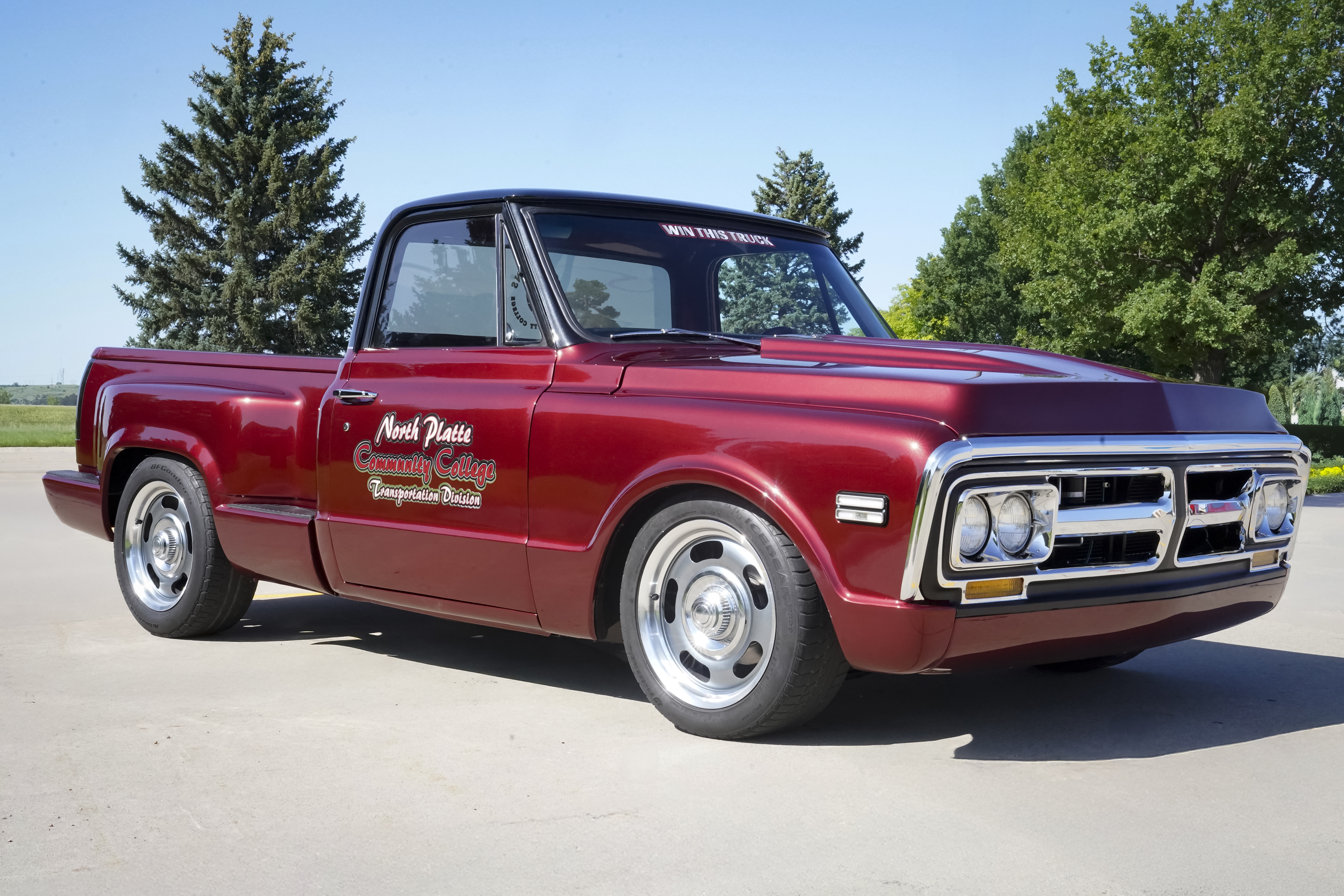 North Platte Community College is set to unveil their 2025 raffle car, a 1972 GMC C10, on Friday at the Buffalo Bill Kiwanis Antique Car Show at Memorial Park in North Platte. 