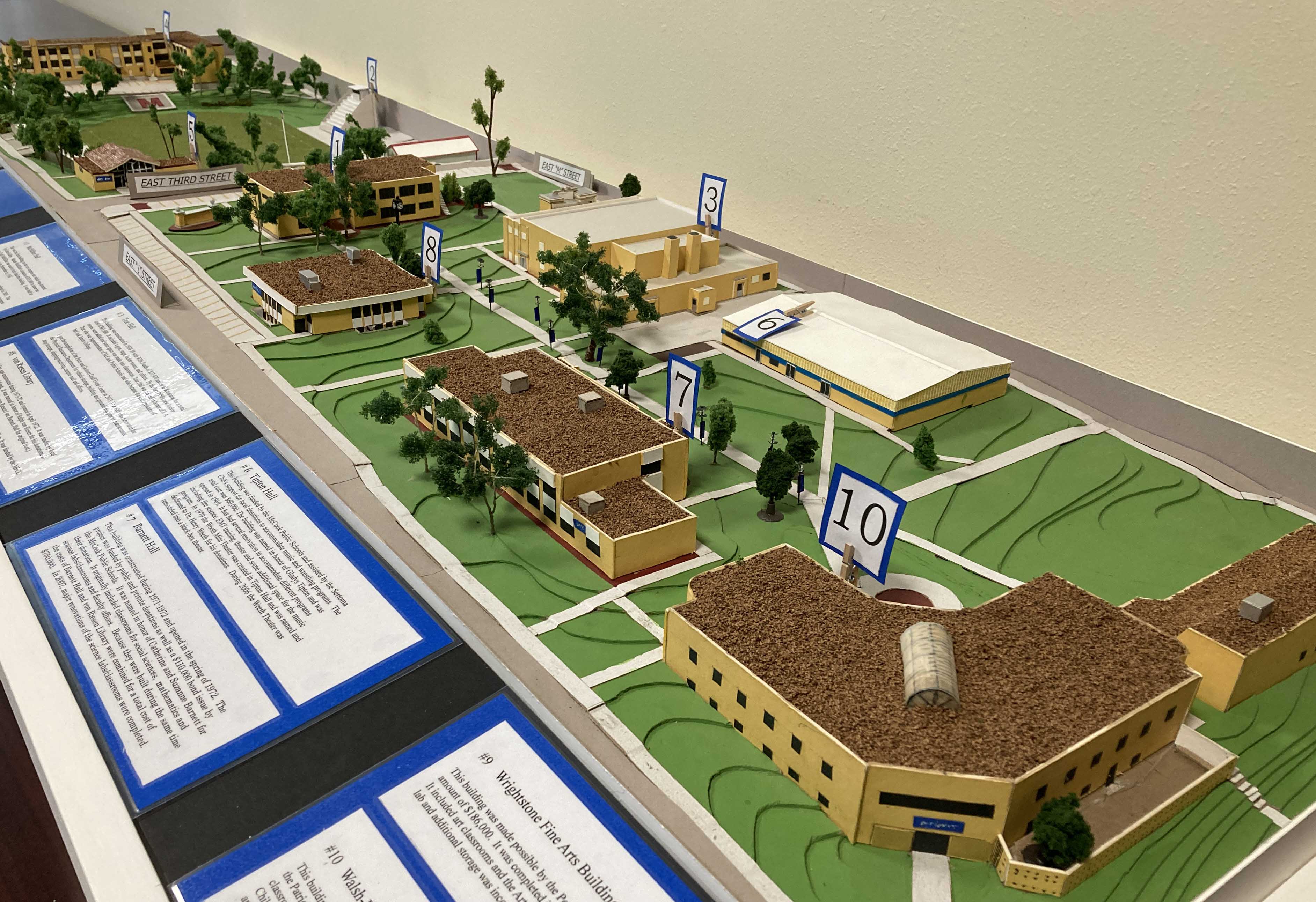 Jon Burkey's scale model of the MCC campus