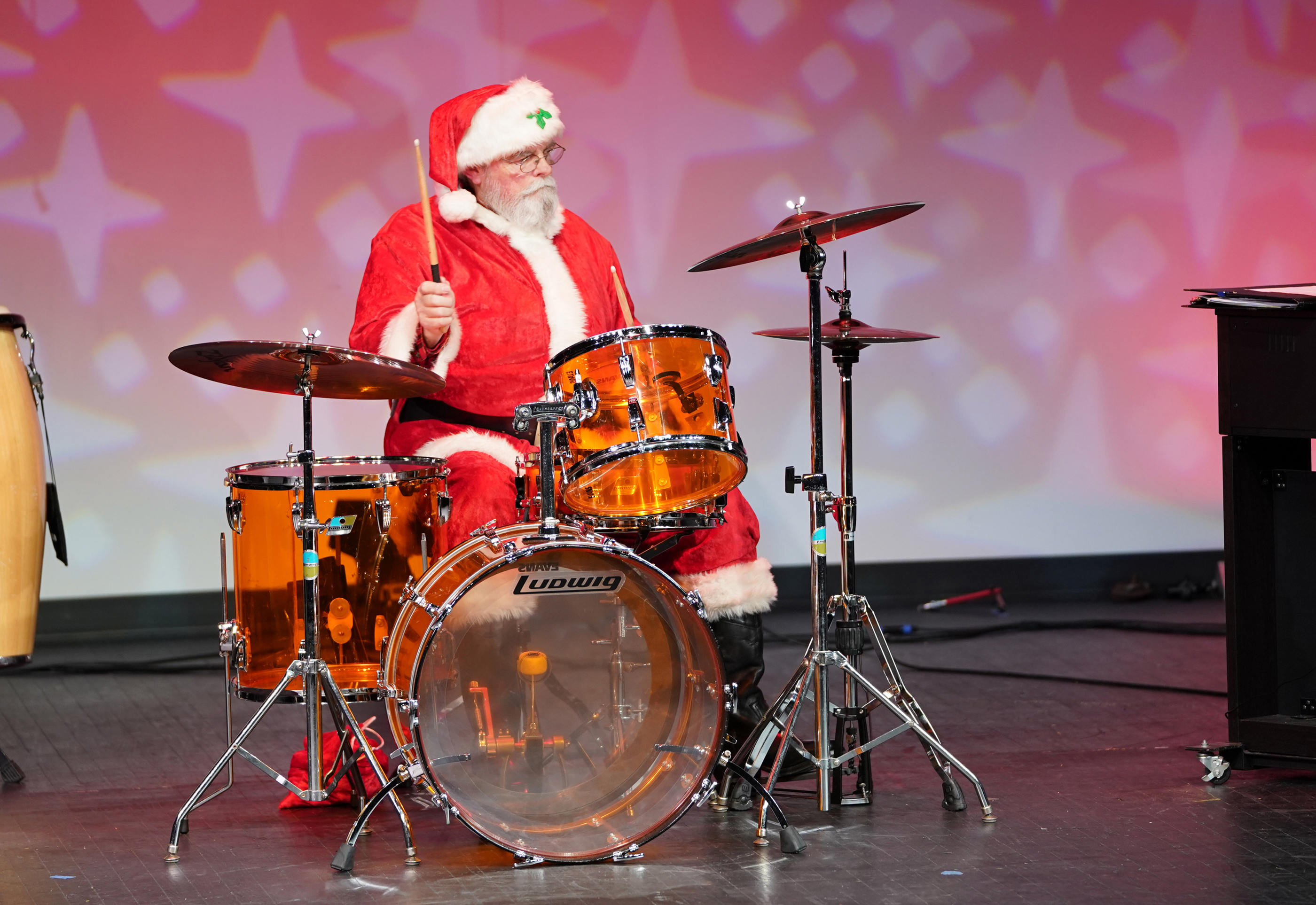 Santa drums