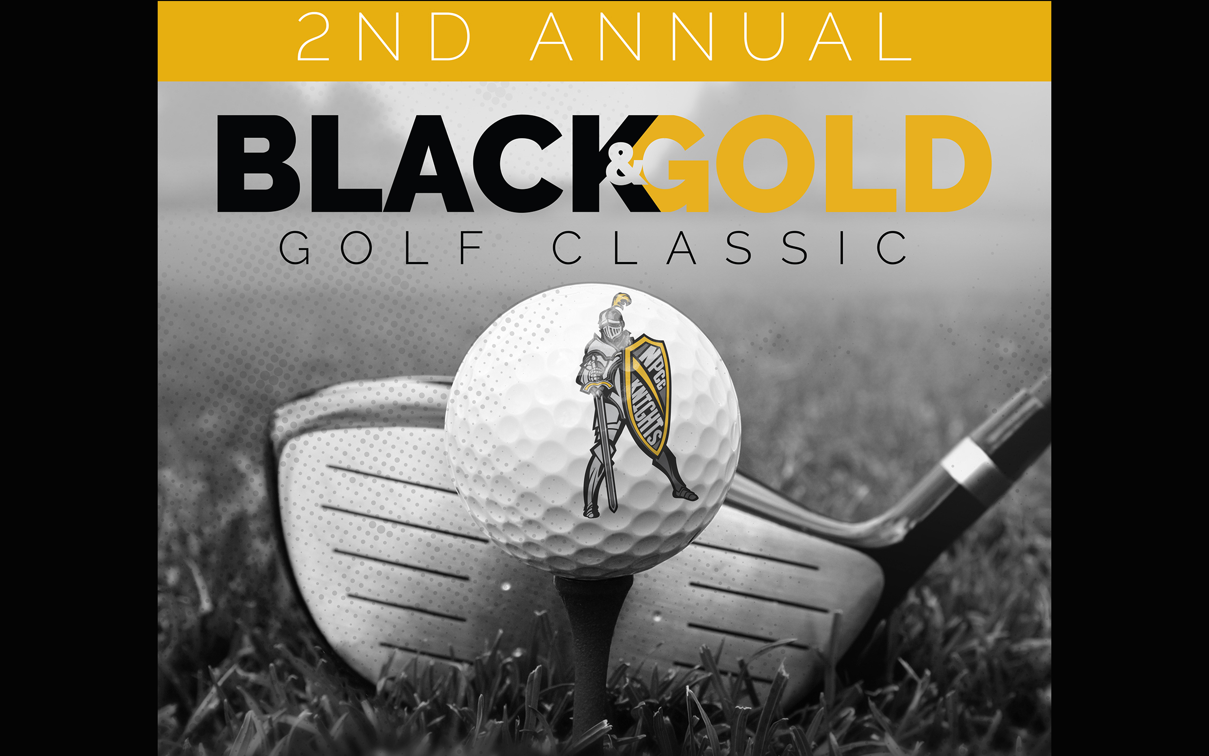 Black and Gold Golf Scramble